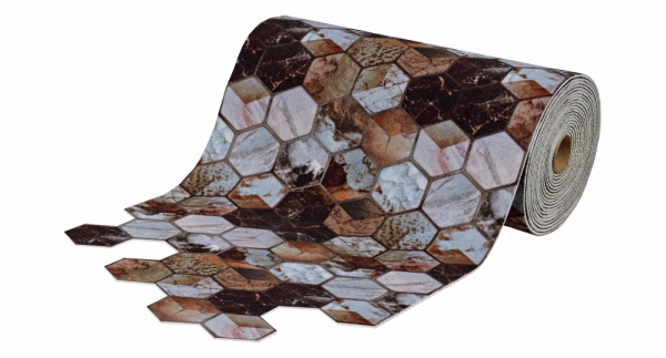 Коврик-дорожка SHAHINTEX DIGITAL PRINT  (1107) "Соты Фэншуй" 80 х 1500