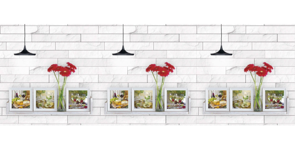 Фартук "Лофт" ABS-пластик (термоперевод) 3000*600*1,5мм КомфортПласт