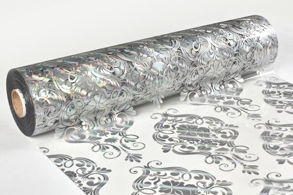 Клеенка ТЕРМО T4449  прозрачная с рисунком 1,0м*0,7мм*20м