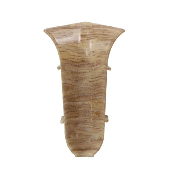 Угол внутренний к плинтусу "WIMAR" 58мм Дуб гроссо (уп. 2шт)