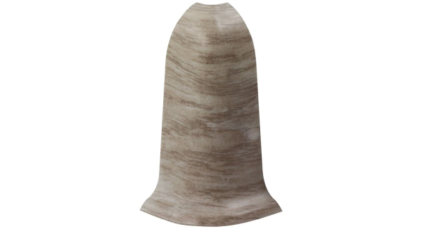 Угол наружный с держателем к плинтусу "WIMAR" 58мм Дуб новарский (уп. 2шт)