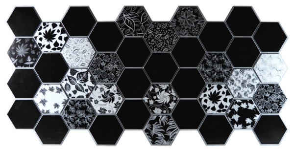 Панель ПВХ "Осенний Гербарий" Мозайка 973*492 мм (10) серия Альфа ССС