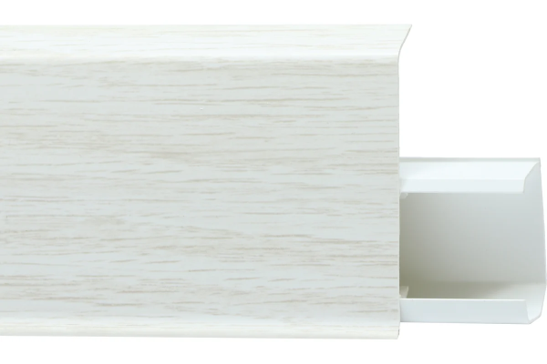 Плинтус ПВХ c съемной панелью TERA №703  Дуб прованс  72мм (24)