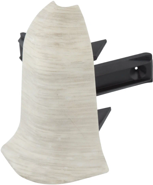 Угол наружный к плинтусу "WIMAR" 58мм Дуб аргенто (25)