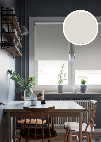 Мини Ролета  Блэкаут  LUX цвет кофейный  48*170 Р