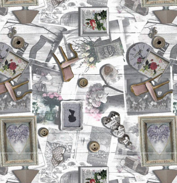 Клеенка MARSELLA B_61 на тканевой основе  1.40м*20м