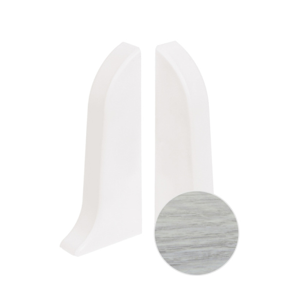 Заглушки к плинтусу  TERA Дуб монтана  72мм (2шт)