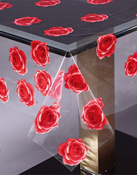 Клеенка MIRAGE прозрачная с печатью Клеенка MIRAGE прозрачная с печатью