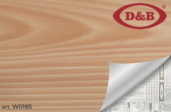 0185W Пленка  самокл. D&B  0.90*8м    дерево светлое /6