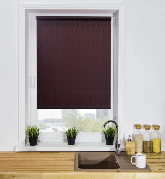 Мини Ролета Инфинити  LM 41-02  61*160 (коричневый)  ПЛАНИРУЮТСЯ К ВЫВОДУ