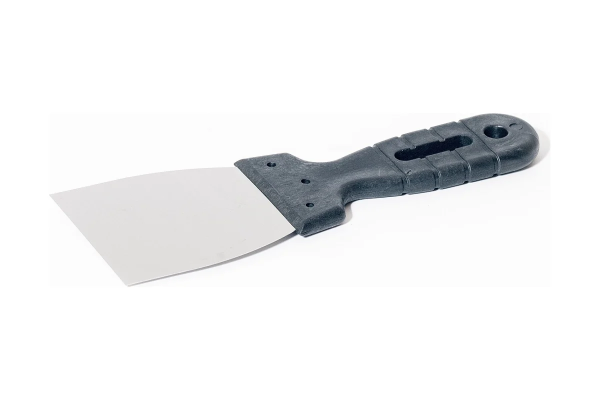 Шпательная лопатка "Интек" 60 из нержавеющей стали с пластиковой ручкой