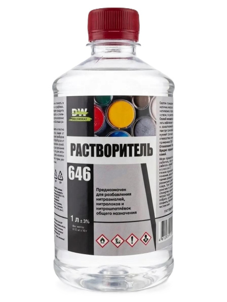 Растворитель 646 "DECORWAY"  1л 