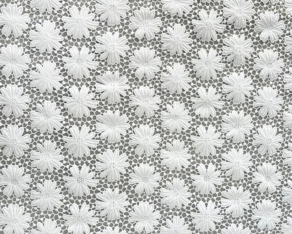 Клеенка EASY LACE NT-10056U ажурная ПВХ белая 1,32*22м