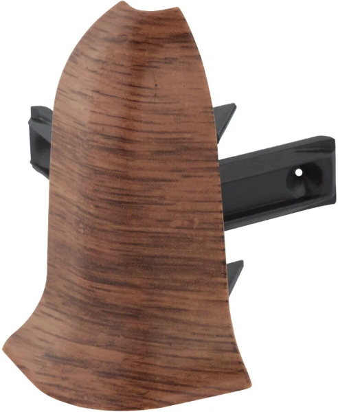 Угол наружный с держателем к плинтусу "WIMAR" 58мм Дуб дворцовый (уп. 2шт)