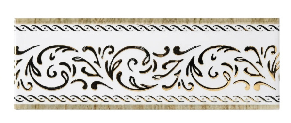 Бленда "София"  7см (60м.п.) БЕЛОЕ ЗОЛОТО  LM Decor