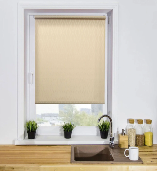 Мини Ролета Инфинити  LM 41-03 140*170 (бежевый)  ВЫВЕДЕНЫ