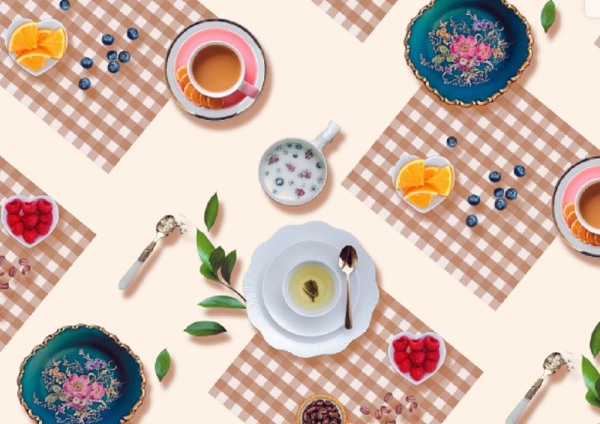 Клеенка ПВХ на нетканной основе Dekorelle Jakline 215, разм. 1,4x20м