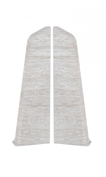 Заглушки к плинтусу  TERA Дуб натуральный  72мм (2шт)