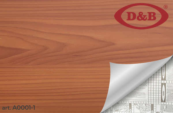 А0001-1 Пленка  самокл. D&B  0.67*8м    дерево светло-коричневое /6