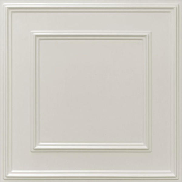 Панель ПВХ 3D ПАЛЕРМО белый 595 х 595 x 10 мм (6) ССС