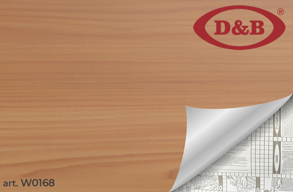 0168W Пленка самоклеящаяся D&B 0,45*8м  дерево светлое  /20