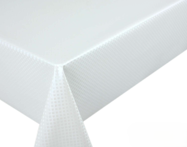 Клеенка ПВХ на тканевой основе Dekorelle Aurora 083 белый, разм. 1,4х20м