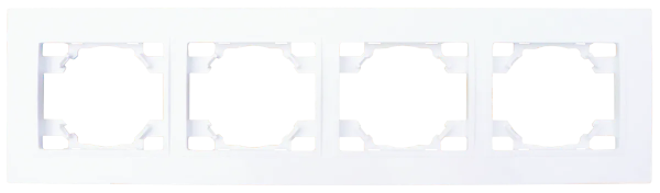 Рамка 4-х местная гориз бел TANGO HOUSE СП (1/25/200)