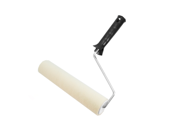 Валик велюр "Black Edition" 180мм, d42мм, ручка 6мм, ворс 5мм