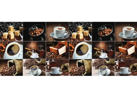 Фартук "Кофе" ABS-пластик (термоперевод) 3000*600*1,5мм