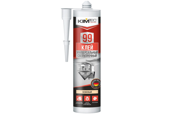 Клей "KIM TEC" 99 универсальный ультрасильный бежевый 280мл