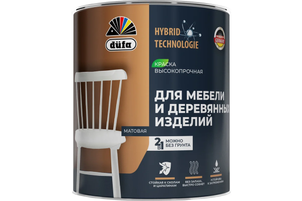 Краска "Dufa" для мебелии деревянных изделий база3  0,65л