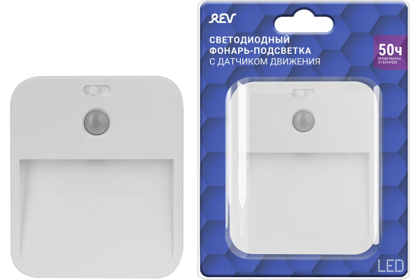 Фонарь-подсветка сд с датчиком движения MySense, SMD диод, бат. 3хААА, Ritter