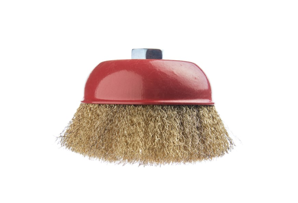 Щетка чашечная витая латунированная для УШМ 125мм М14 "HEADROCK"