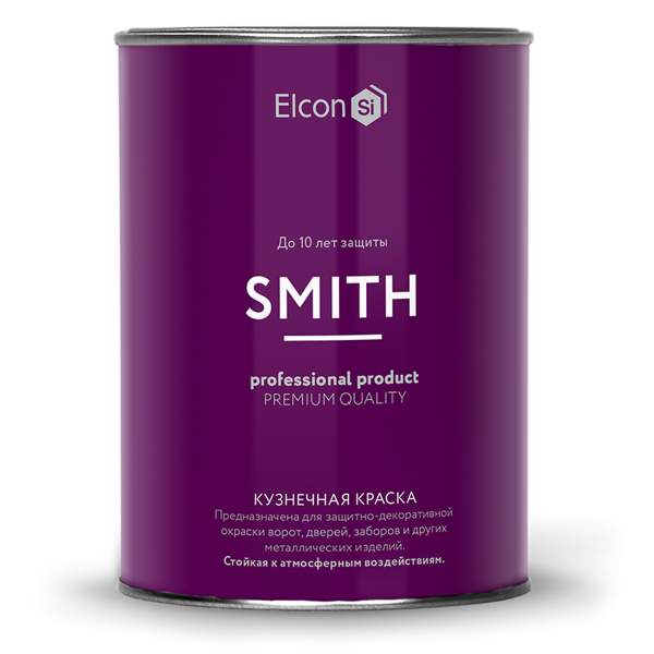 Кузнечная краска "Elcon Smith"  черная 0,8кг (12)