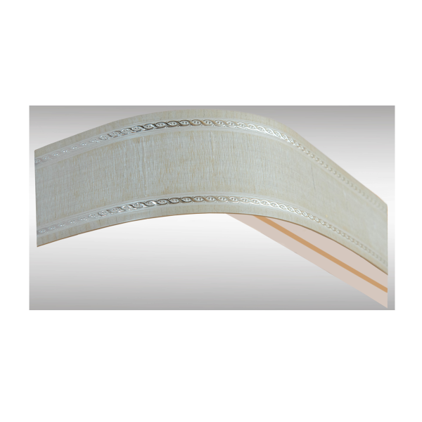 Карниз 3-х рядный "Модерн" 1,8м белый с серебром МК / "BroDecor" №04