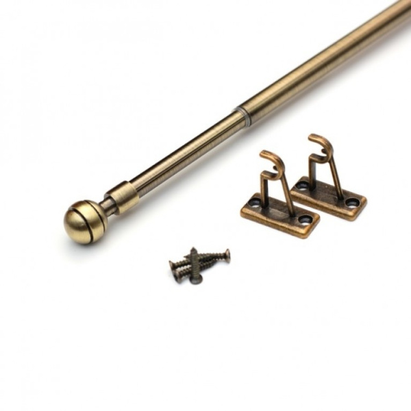 Карниз Cafe KF103 80-120см Шар рифленый (АНТИК)