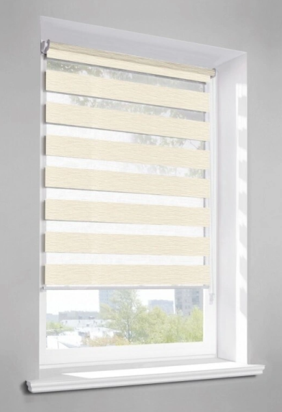 Мини Ролета День-Ночь "Сити" LB 60-01  52*160 (белый)