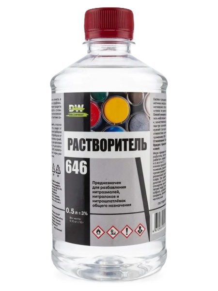 Растворитель 646 "DECORWAY"  0,5л 