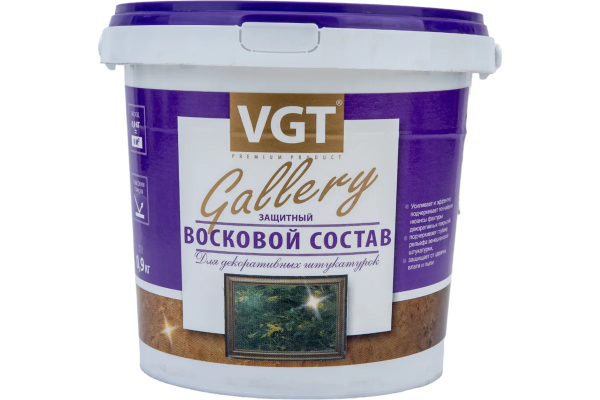 Защитный восковый состав по венецианской штукатурке ВГТ 0,9кг (6)