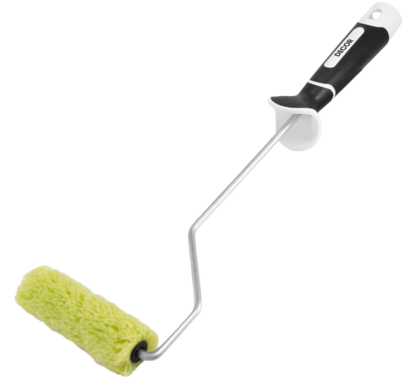 Мини-валик, зеленый, полиакрил 100мм, удлиненная 2К ручка, "B.W. mini" ССС