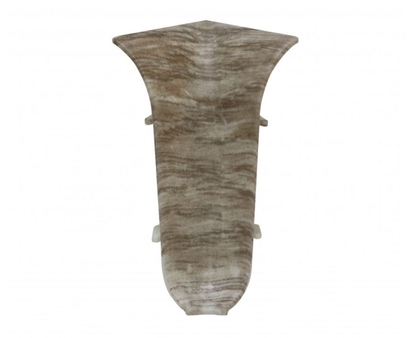 Угол внутренний к плинтусу "WIMAR" 58мм Дуб новарский (25)