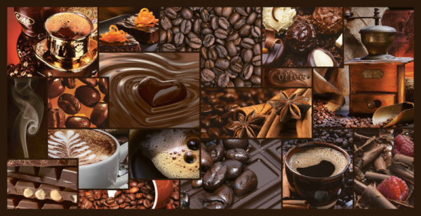 Панель ПВХ "Аромат кофе" мозайка 480x955 мм (10)