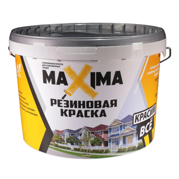 Резиновая краска "Maxima", RAL 7024,11кг
