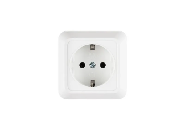 Розетка 1-я с/з белый ОП 16А, 250В TANGO (3/10/200)