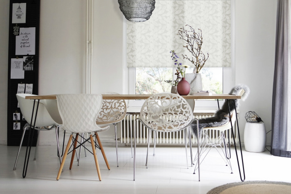 Мини Ролета  Лиаф цвет белый 160*160 Р СНЯТЫ С ПРОИЗВОДСТВА