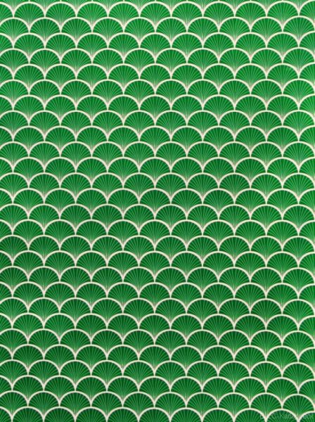 9028 Пленка 0,45*8м витражная самокл.HONGDA зел орнамент  COLOR DECOR