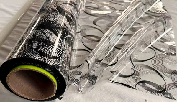 Клеенка силиконовая Dekorelle 243- S (серебро/прозрачный фон) 0,6*20м