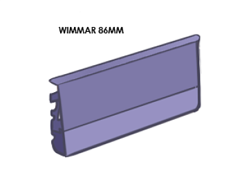 Плинтус напольный со съемной панелью "WIMAR" 86мм