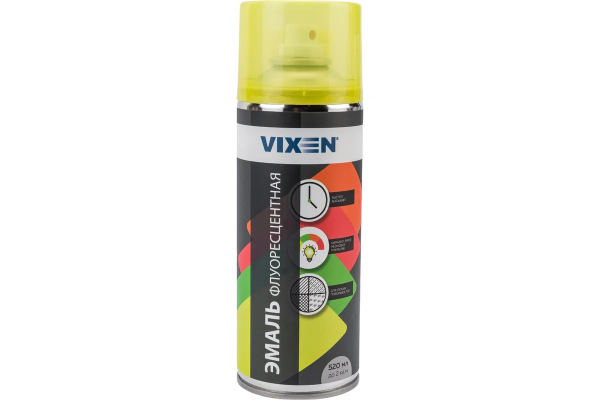 Эмаль флоуресцентная желтая аэрозоль 520мл (12) (VX-54004)