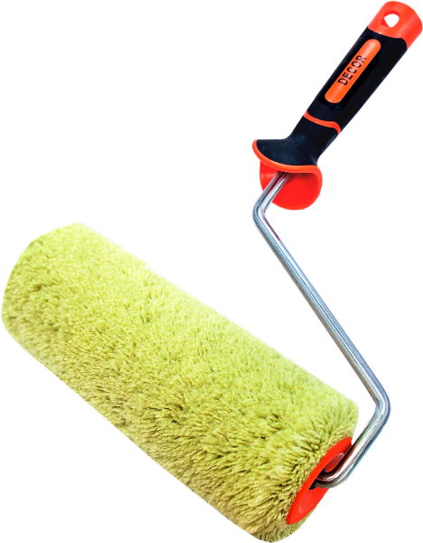 Валик полиакрил зеленый DECOR 250мм, d 50мм, бюгель 8мм, ворс 18мм ССС